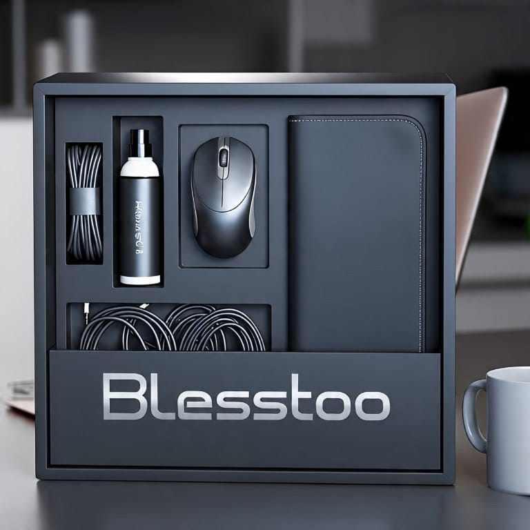 Gift box with mousepad, USB and laptop kit – Blesstoo