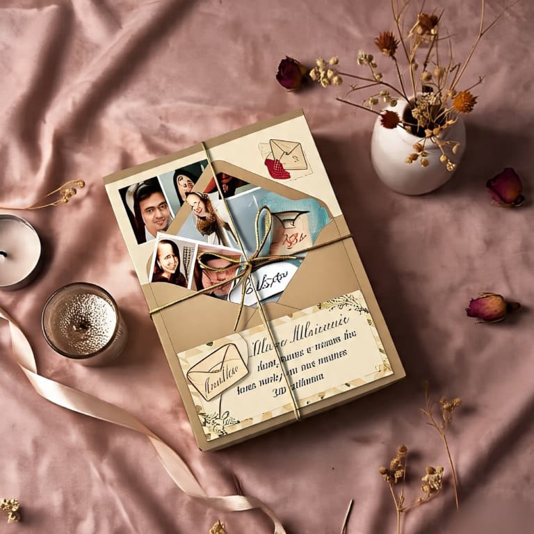 Printed greeting card with personal note – Blesstoo